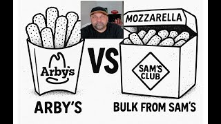 How Much People Spend Eating Out Arby’s vs Sam’s Mozzarella Sticks Cost Comparison Frugal Food Tips