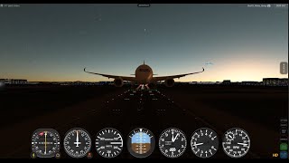 GeoFS: Risky But Effective A350 Night Landing In Miami