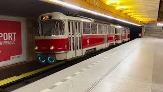 Making of Sci-Fi Tram in Prague Subway / @defonten