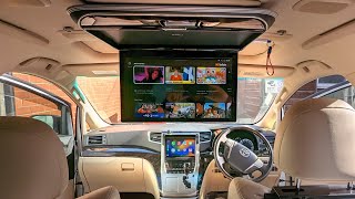 Toyota Alphard Vellfire 9'' Android Stereo Carplay & Camera, 15" Android Roof Touch Screen, Youtube