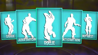 All Icon Series Dances & Emotes in Fortnite (Savage, Out West, Rollie, Say So, It's Dynamite) $Fun