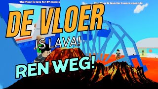 De vloer is lava op ROBLOX is GEK
