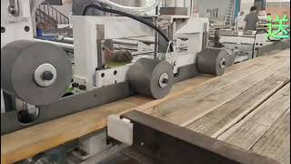 Palletizing machine production line#woodworkingmachinery #wood #conveyorsystem