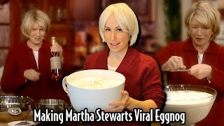 I Made Martha Stewarts Viral BOOZY Eggnog Recipe