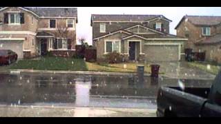 Snow in Moreno Valley