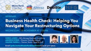 Business Health Check Webinar - Helping you Navigate your Restructuring Options