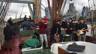 The Deep End - Track Dogs aboard SB Will - Thames Sailing Barge Parade 2017