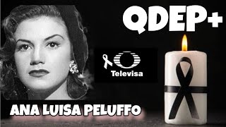 Actress from the Golden Age of Mexican Cinema passes away. Televisa mourns. May she rest in peace.