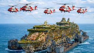 Deep Sea Treasure Discovery: Giant Machines Tow a Long-Lost RCV TITAN Cruise Ship Back to Shore