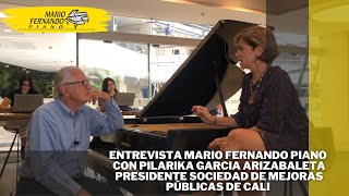 Entrevista Mario Fernando Piano con Pilarika Garcia presidente Sociedad de Mejoras Públicas de Cali
