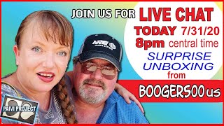Join us for a LIVE CHAT & surprise unboxing form Booger500us