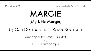 "Margie" for Brass Quintet arr. Harnsberger