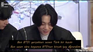 BTS MERHABA DEDİ VE TÜRK ARMY'NİN MESAJINI OKUDU