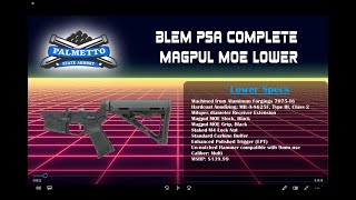 BLEM PSA Magpul MOE EPT Lower Unboxing and Review