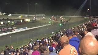 Devils Bowl Crash World of Outlaws 2018