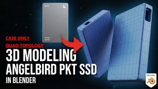 Blender 3D Hard Surface Modeling: Angelbird SSD Casing #blender3d #hardsurfacemodeling