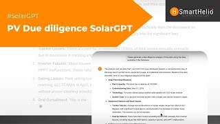 PV Due diligence SolarGPT
