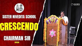 CHAIRMAN Dr. SUDHKAR RAO POLSANI SPEECH || CRESCENDO || 36th ANNUAL DAY