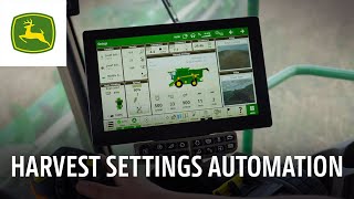 John Deere COMBINE AUTOMATION: boosts grain quality and performance