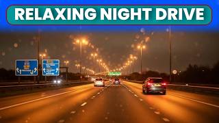 Calm Night Motorway Drive 🌙 | M3 & M25 | Farnham to West Drayton