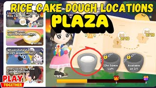 ALL RICE CAKE DOUGH LOCATIONS (PLAZA) (PLAY TOGETHER GAME)