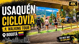 Bogotá Ciclovía Walking Tour | Exploring Usaquén, Colombia 🇨🇴 4K