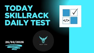 Today 26/02/2026 skillrack Daily test solution 