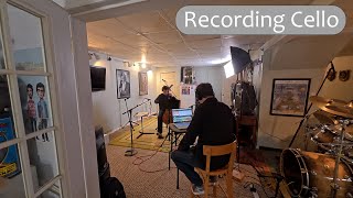 Recording cello for a new Adam song