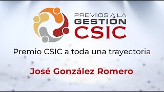 Awards for CSIC management: Jose Gonzalez (IPBLN)