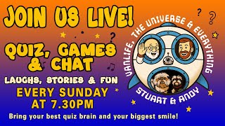 Win on our Live Quiz, Games & Chat! 70 15/03