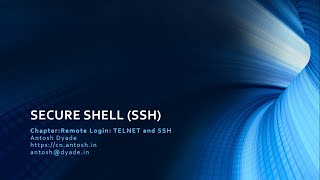 SECURE SHELL (SSH) | Remote Login: TELNET and SSH | SSH (POMODORO MUSIC)