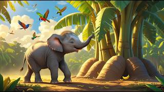🐘💦 Baby Elephant Jungle Splash Song | Fun Animal Kids Rhyme 🌿✨ 3D Animation
