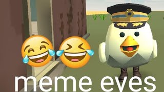 memes eyes😂 chicken gun #chickengun #meme #eyes