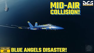 F18 Hornet | Formation Disaster! AI Mid-Air Crash with the Blue Angels in DCS! | 4K UHD