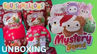 Unboxing New Five Below Shiny Mystery Christmas Squishmallows & Squooshems New Bigfoot Squishmallow