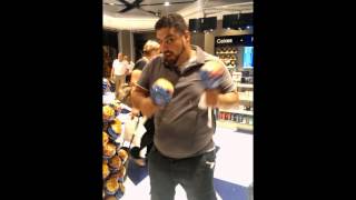 malta   la cucaracha chupa chups airport dance