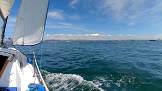 30 Minutes of Meditation - Sailing through the Santa Monica Bay - Beautiful Clouds.