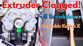 Anycubic Kobra X How To Disassemble Extruder Jam | Full Breakdown
