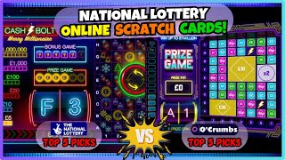🎉 NATIONAL LOTTERY - ONLINE SCRATCH CARDS!💥 National Lottery Top 5 Picks vs OCrumbs Top 5 Picks! 🤞