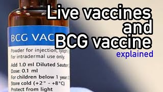 Live vaccines and BCG vaccine explained | PSM lecture for NEET