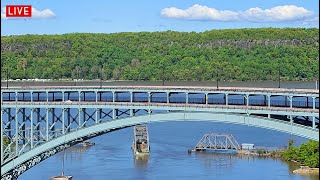 Beautiful, Relaxing LIVE CAM of the Harlem & Hudson Rivers/Bridge | Amtrak Trains