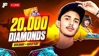 🔴DANI FF ] 20000 DAIMONDS 💎LIVE GIVEAWAY CUSTOM ROOM | FF LIVE DIAMOND GIVEAWAY |