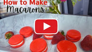 Valentines day dessert ideas :Homemade Valentine's Day Macarons
