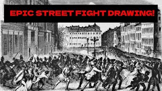 EPIC STREET FIGHT DRAWING MASTERPIECE!
