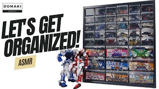 Organize my gunpla parts | ASMR Satisfying and organizing parts on a Low Budget | Lots of parts