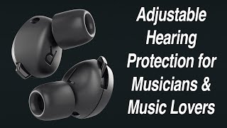 Adjustable Hearing Protection for Musicians & Music Lovers (Minuendo Ear Plugs)
