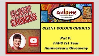 Client Colour Choice - Pat P - Winner of FAPC 1st Anniversary Giveaway