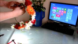como hacer una corona de flores