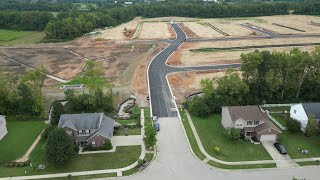 Paynes Crossing - Subdivision - Versailles KY - Drone time lapse from 2016