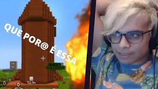 FOGO QUEIMADO FICA PISTOLA AO VER SUA CASA CENSURADA NO MINECRAFT ULTIMATO